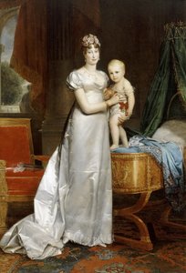 Impératrice Marie-Louise avec le roi de Rome