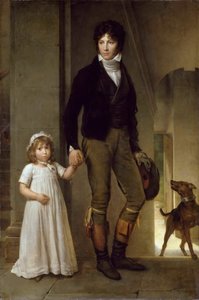 Jean-Baptiste Isabey 1767-1855 et sa fille Alexandrine, 1795