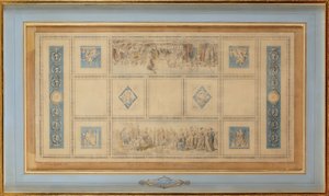 Étude pour le plafond peint de la bibliothèque du Conservatoire, 1812