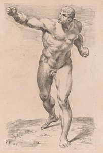 Le Gladiateur Borghèse, vue de face (plaque 26)