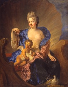 La comtesse von Cosel et son fils en Vénus et Cupidon, vers 1712-1715