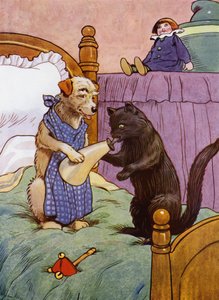Illustration pour La Mère Hubbard - Frank Adams