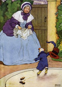 Illustration pour Vieille Mère Hubbard - Frank Adams