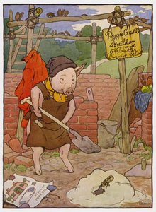Illustration des Trois Petits Cochons - Frank Adams