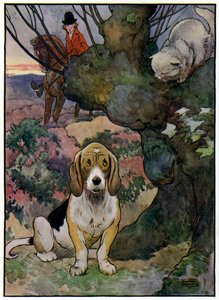 Trois joyeux chasseurs - Frank Adams