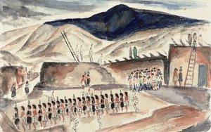 Danse du maïs vert, Santa Domingo, N.M., avant 1932