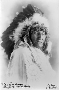 Red Tomahawk, tueur de Sitting Bull, vers 1890-1910 - Frank Bennett Fiske