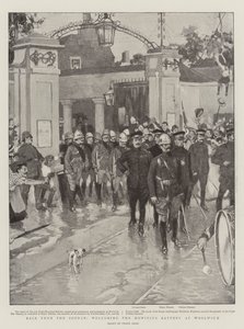 Retour du Soudan, accueil de la batterie de howitzer à Woolwich - Frank Craig