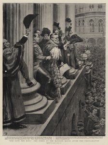 Dieu sauve le roi, la scène au Mansion House après la proclamation