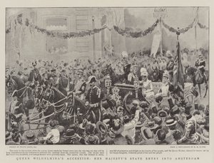 Accession de la reine Wilhelmina, entrée d