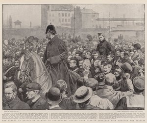 Le Retour des Héros de Colenso à Portsmouth, le Clairon Dunn porté en Triomphe dans les Rues