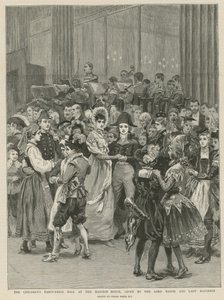 Le bal costumé des enfants à Mansion House (gravure) - Frank Dadd