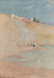 La lisière du désert de Bekanneer, Inde