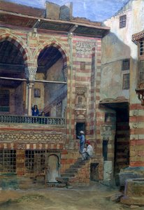 Cour dans la maison de Sheikh Sadat, Le Caire, 1873 - Frank Dillon