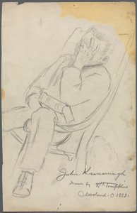 Esquisse de John Kavanaugh, 1882 - Frank H. Tompkins