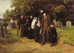 Je suis la Résurrection et la Vie, ou Les Funérailles du village - Frank Holl