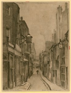 Esquisse de Leather Lane, Holborn, Londres - Frank Lewis Emanuel