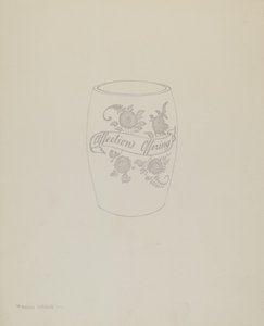 Chope en verre "bohémien" américain - Frank M. Keane