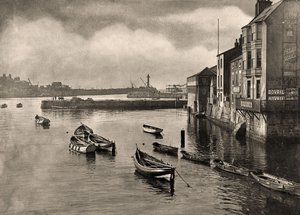 Vue du port, Whitby, North Yorkshire, vers 1889