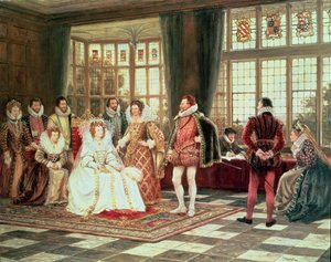 Reine Élisabeth I (1533-1603) à la cour - Frank Moss Bennett
