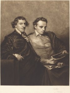 Portrait de deux gentilshommes - Frank Short, after Sir Joshua Reynolds