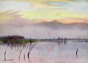 Norfolk Broads: Coucher de soleil, Heigham Sounds - Frank Southgate