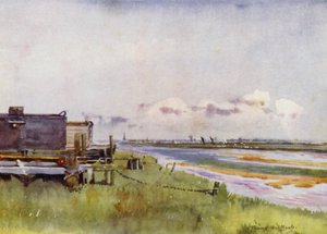 Norfolk Broads : Yarmouth depuis Breydon