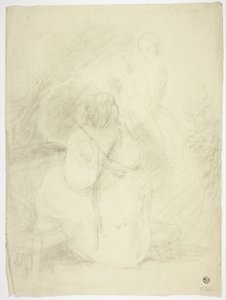 Deux femmes dans un parc
