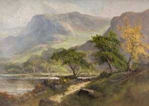 Paysage avec collines