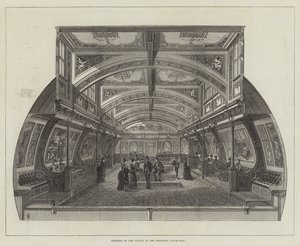 Intérieur du salon dans le navire à vapeur Bessemer - Frank Watkins