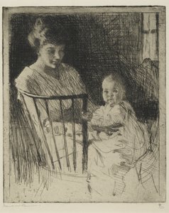 Mère et enfant - Frank Weston Benson