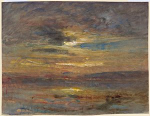 Coucher de Soleil sur un Étang