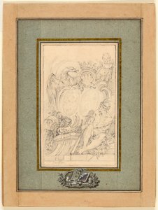 Ex-libris armorial pour Crozat, Baron de Thiers