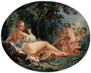 Bacchante jouant de la flûte de roseau, 18ème siècle