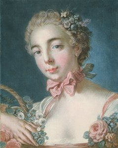 Tête de Flora, gravée par Louis-Marin Bonnet (1736-93) 1769 - François Boucher