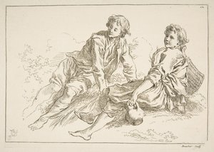 Feuille de croquis, 1753