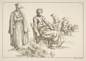 Feuille de croquis, 1753