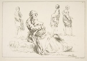 Feuille de croquis, 1753
