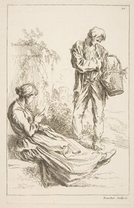 Feuille de croquis, 1753 - François Boucher