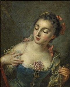 Jeune femme à gauche - François Boucher