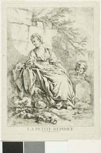 Jeune femme se reposant - François Boucher