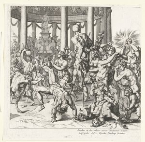 Triomphe de Bacchus, partie gauche