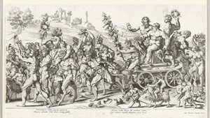 Triomphe de Bacchus, partie droite - François Chauveau (attributed to)
