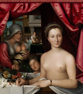 Une dame dans son bain