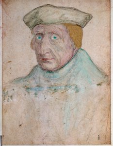 Portrait de Guillaume Budé (Budée) (Budaeus) (1467-1540), Maître de la Librairie Royale de François Ier à Fontainebleau Dessin de François Clouet (1475/1485-1540). 1535. Musée Condé, Chantilly - François Clouet