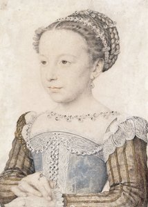Portrait de Marguerite de Valois, 1553-1615, vers 1559 - François Clouet