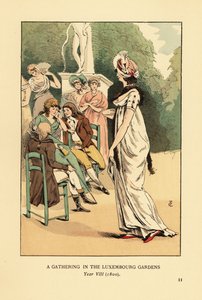 Une réunion dans les Jardins du Luxembourg, An VIII