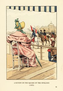 Une revue sur la place des Invalides