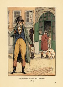 Gentleman à la mode devant l