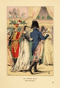 Invités élégants à un bal masqué